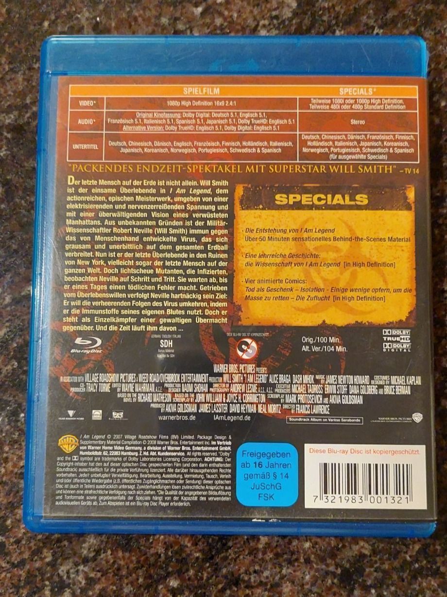 Tutti i DVDs: Blu-ray I am Legend – Usato da Erlinsbach venduto da pfunky 1
