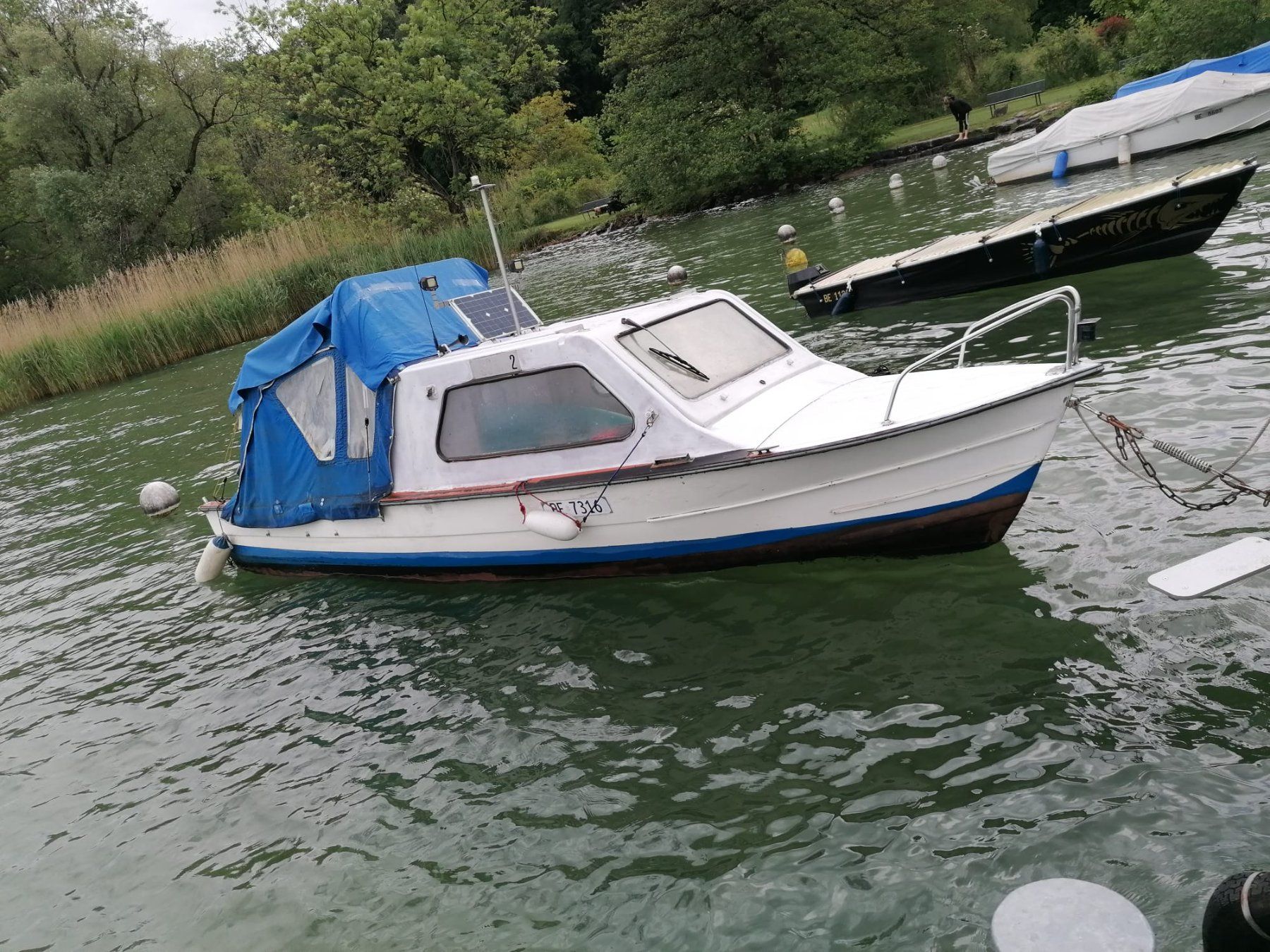 Boote: Kabinen- Motorboot 25 Ps mit Trailer – Gebraucht aus Oberwil i. S. von lenker2
