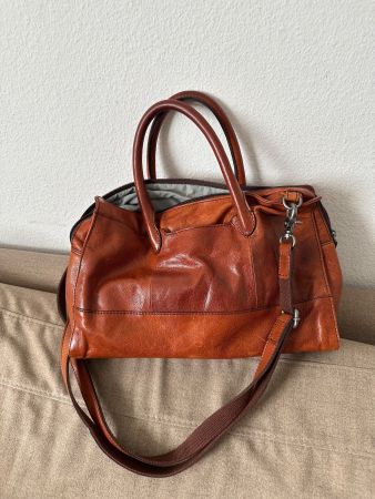 Lederhandtasche Cognac - Marke Varese