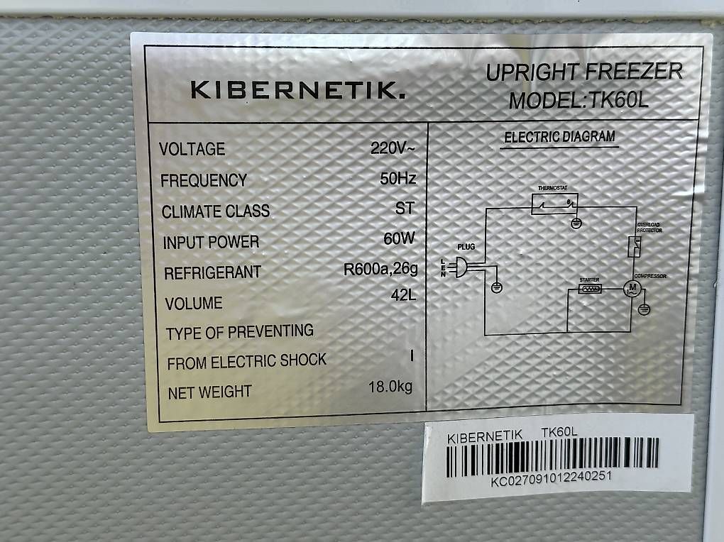 Congelatori: Minigefrierschrank Fa. Kibernetik TK 60L – Usato da Stein am Rhein venduto da aju_gr6w 4