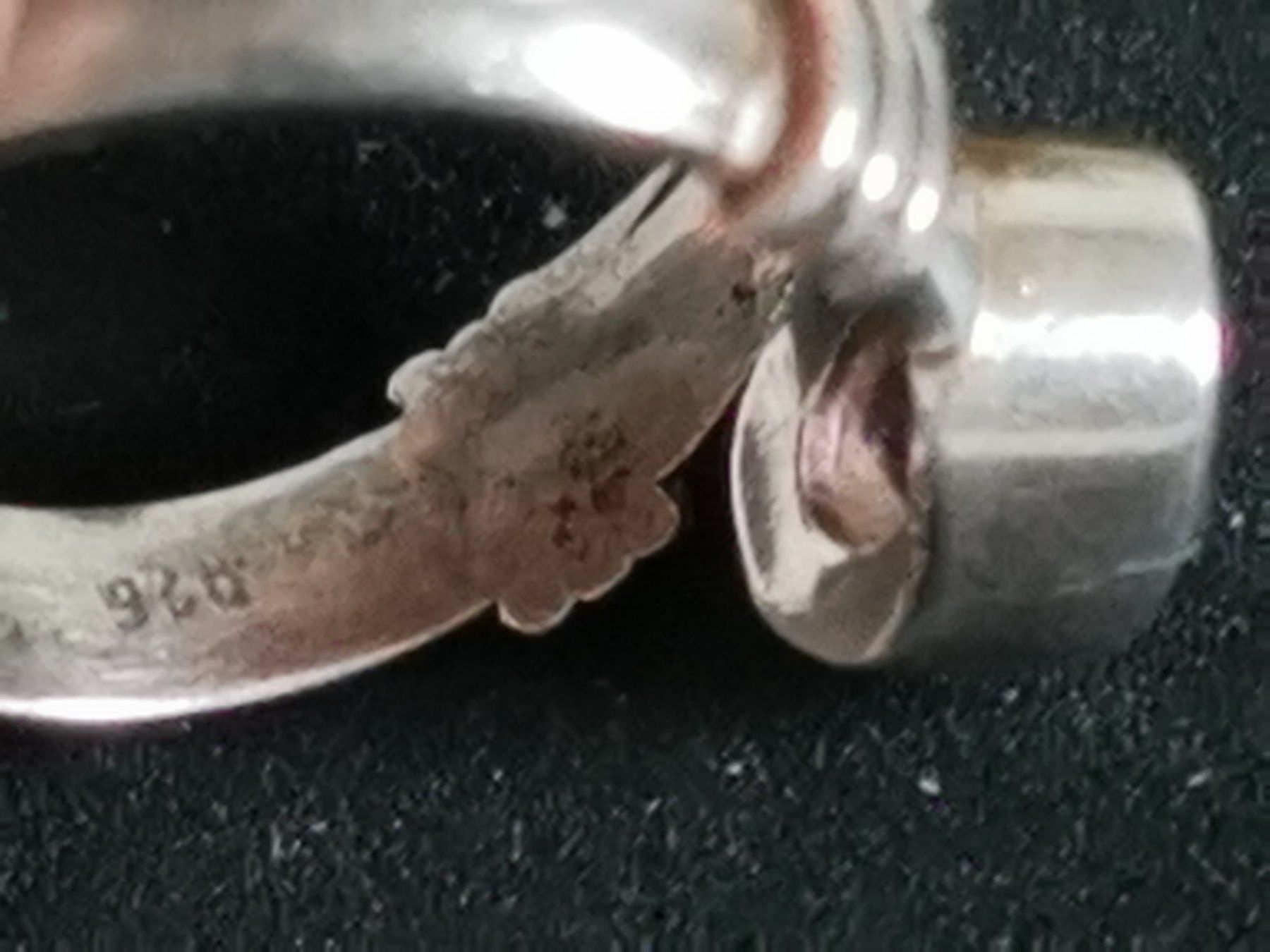 Anelli: Damen Silber Ring mit Amethyst – Usato da Schlieren venduto da vlalif 3