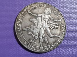 Medaille 1918, 100. freier Leipzig, 36mm