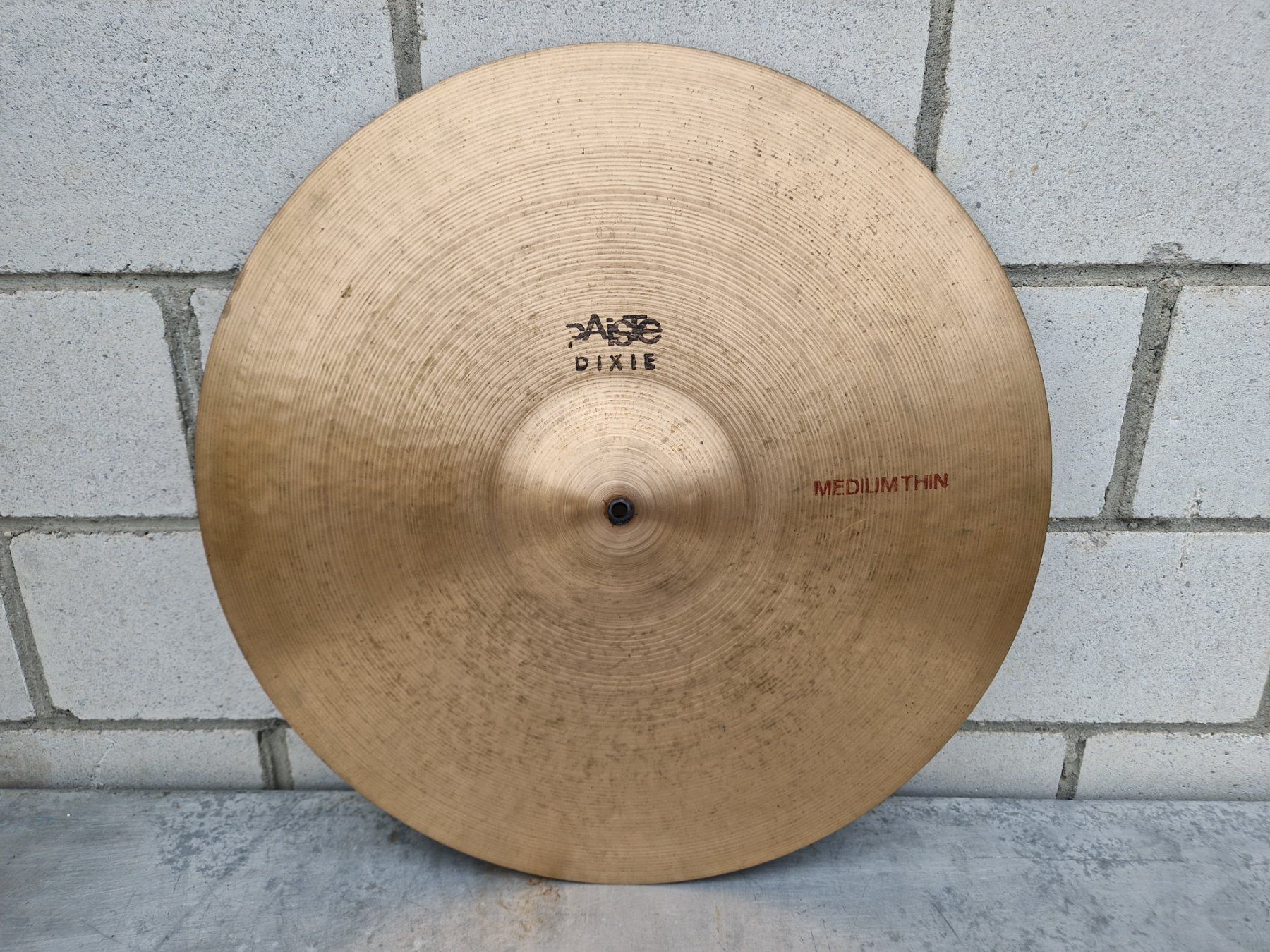 Paiste Musikinstrumente: Paiste Dixie Medium Thin  18 Zoll  Rare Vintage – Gebraucht aus Wädenswil von tome70