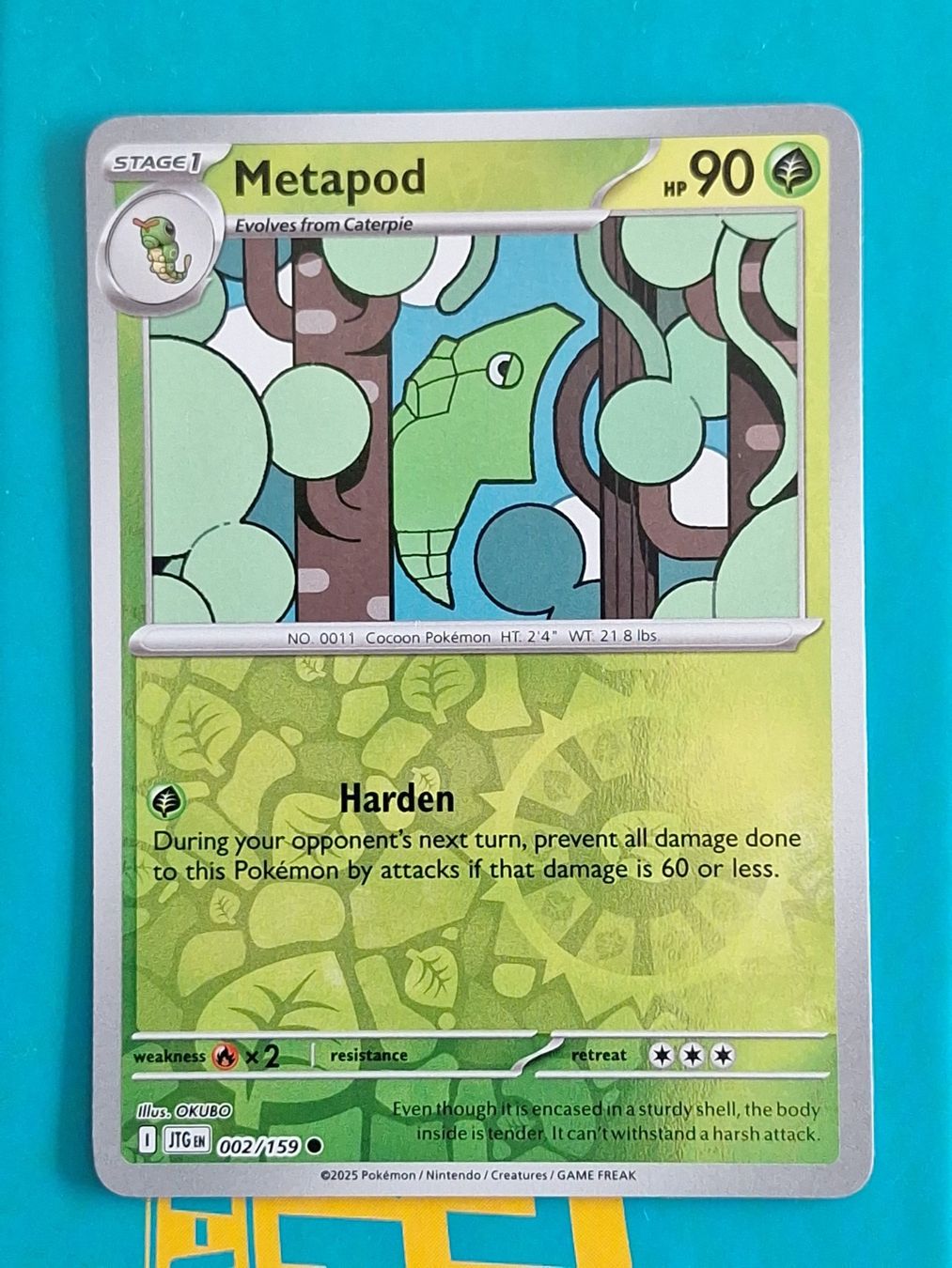 Pokémon Carte collezionabili: Metapod - Reverse Holo Pokemon Journey Together #1.7 – Usato da Altstätten SG venduto da GGsGameshop