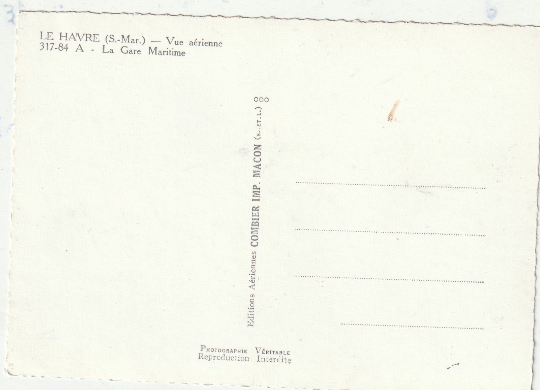 Cartoline postali: La Gare Meritime – Usato da Lumbrein venduto da made02 1