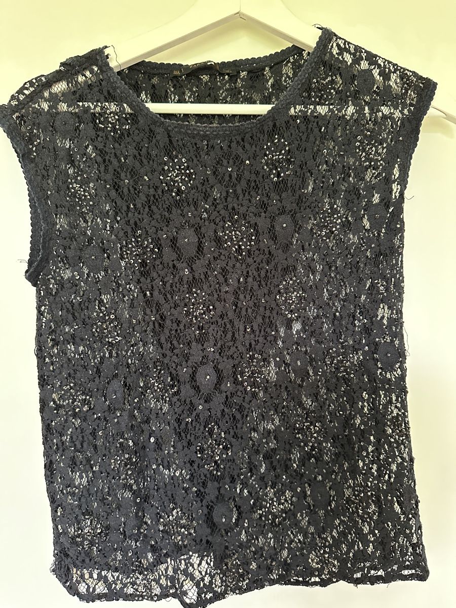 Zara Tops: Black Lace Top - size S – Gebraucht aus Staufen von nad_7jgp 1