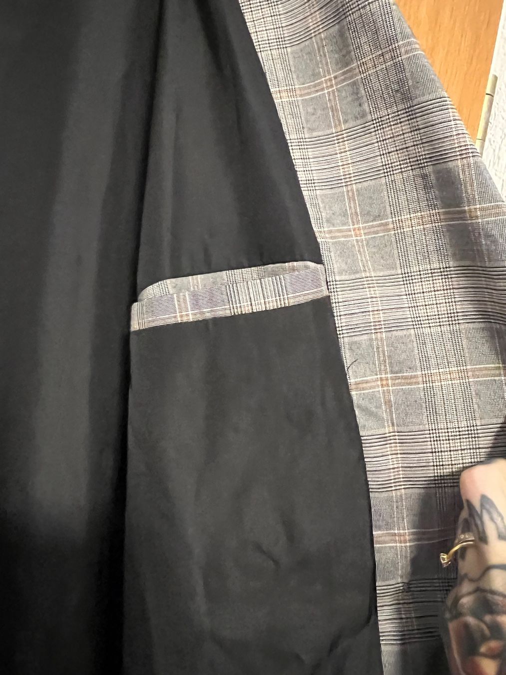 Vila Giacche: Vila Blazer, Grau Kariert, Herbst Look, Grösse 40 – Usato da Mumpf venduto da Roxy_Piercing 4