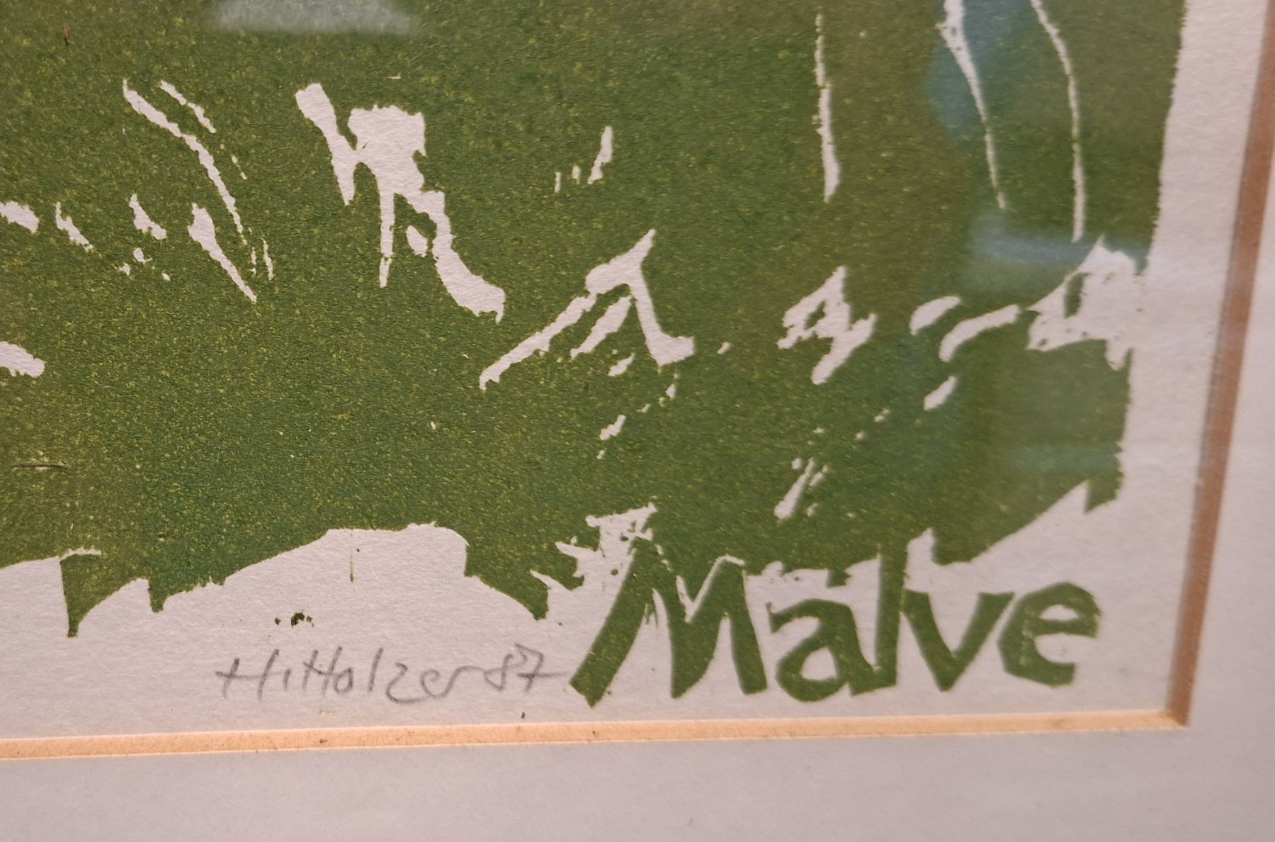 Foto & Immagini: Original "Malve" von H. Holzer, gerahmt! – Usato da Diessenhofen venduto da Rzelda 2