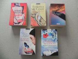 5  gebundene Bücher von Autorin Federica de Cesco 2007 -2013
