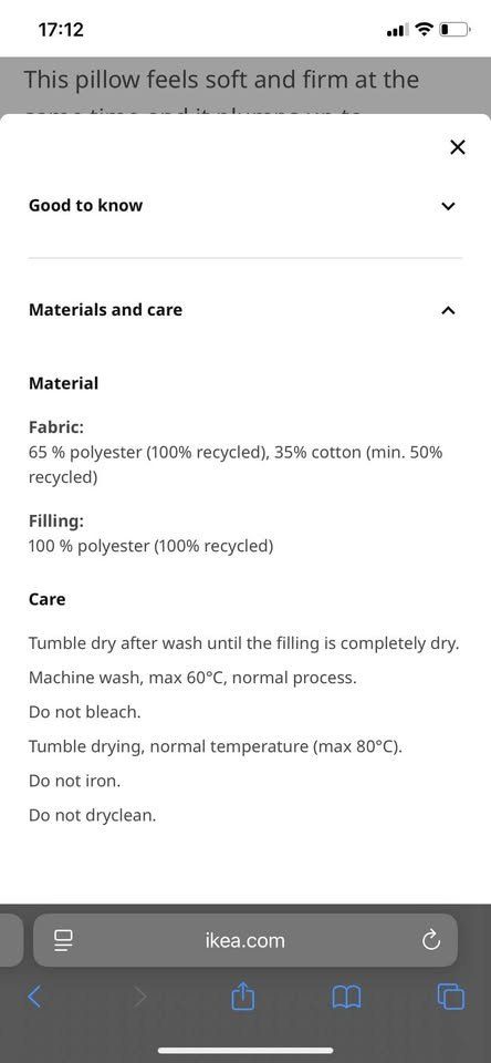 Ikea Cuscini: cuscino e federa nuovi ikea 50x60 cm – Usato da Balerna venduto da AnnadiBalerna 1