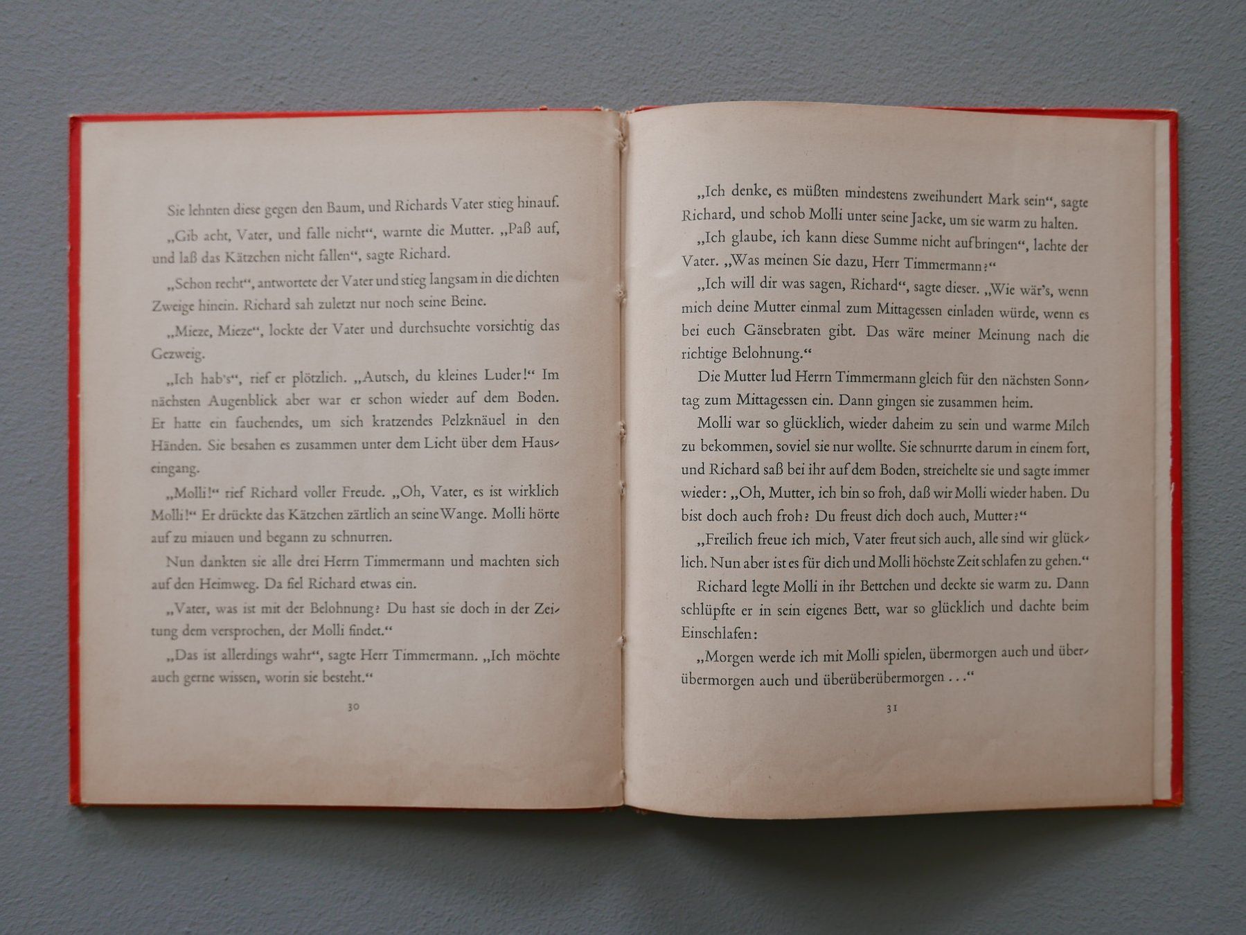 Libri: ANTIKES KINDERBUCH MOLLI KATZENGESCHICHTE – Usato da Balgach venduto da Zwischenraum 8