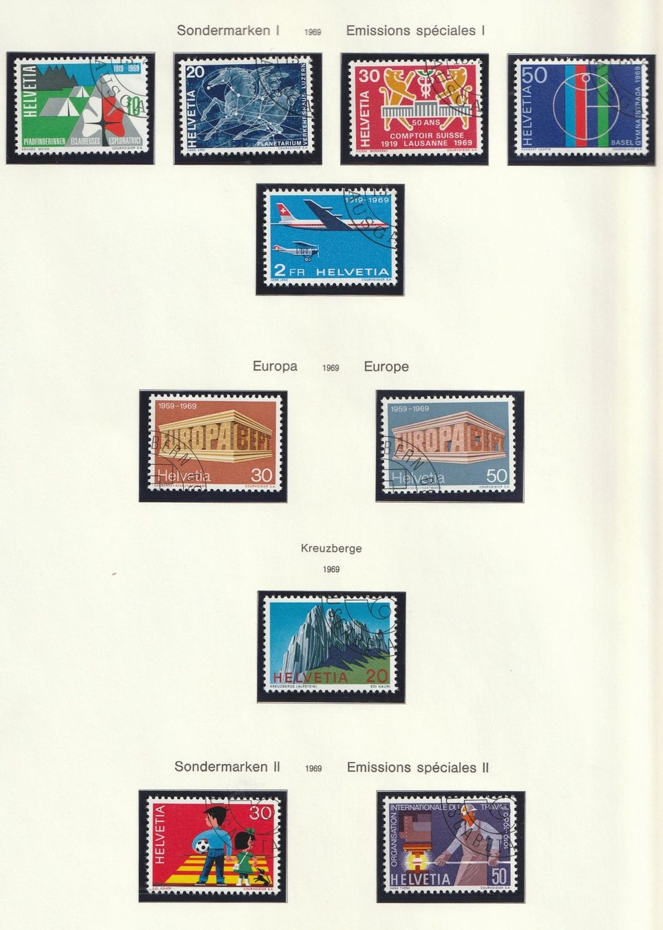 Alle Briefmarken: Jahresserie 1968/69, gest – Neu (gemäss Beschreibung) aus Buttisholz von wbr_wdw8 1