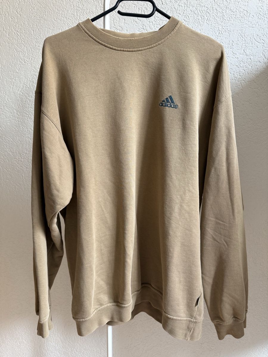 Adidas Maglioni & Felpe: Pull/sweat vintage  brun clair Adidas, t.M/L – Usato da Tavannes venduto da Thriftshop