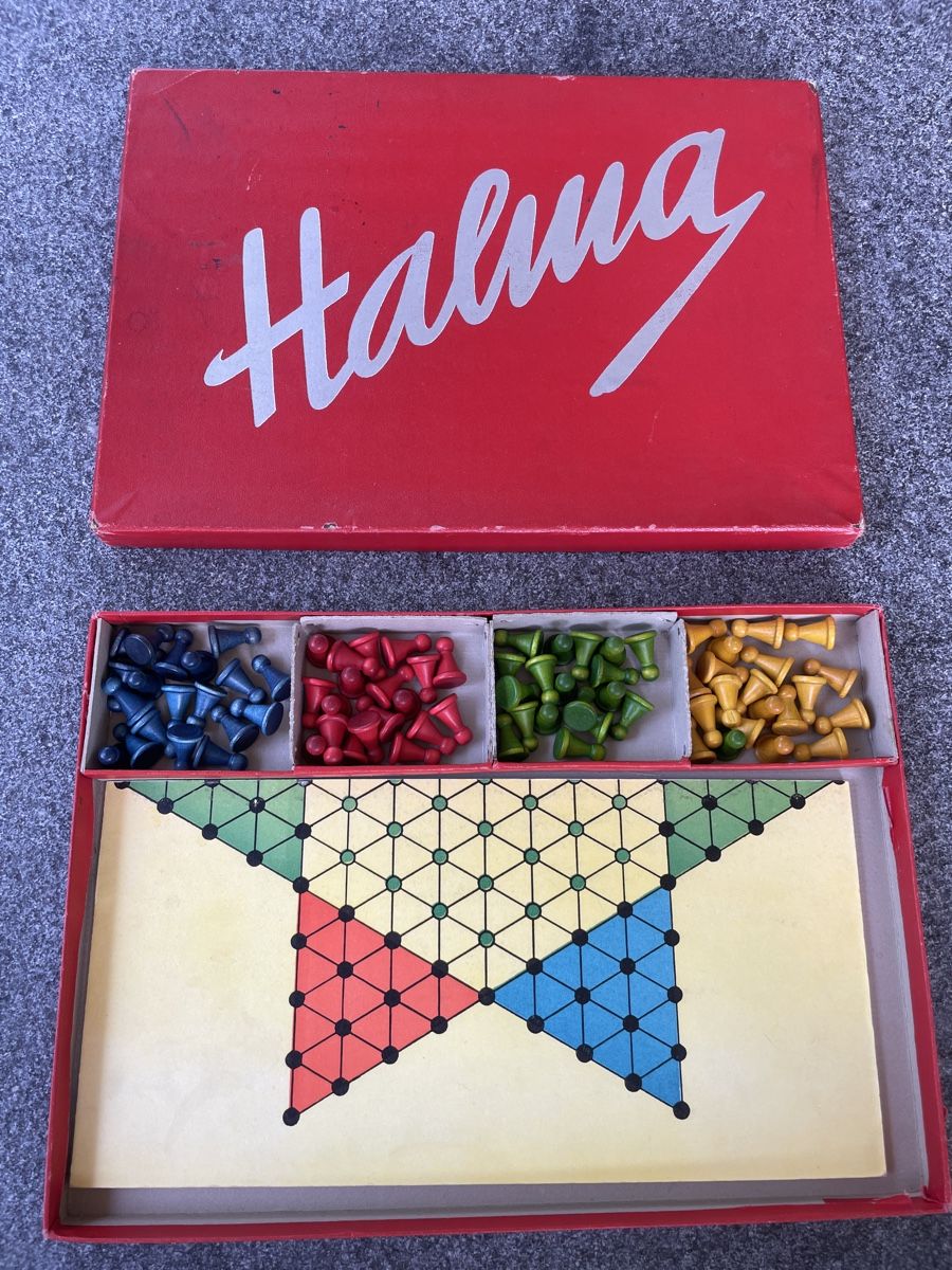 Giochi: Antikes Spiel Halma – Usato da Winterthur venduto da cheerio97