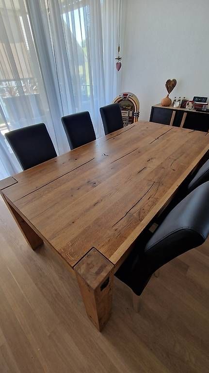 Tavoli: Schöner Holz Esstisch mit 6 Stühlen – Usato da Ellikon a d Thur venduto da Tom78 2