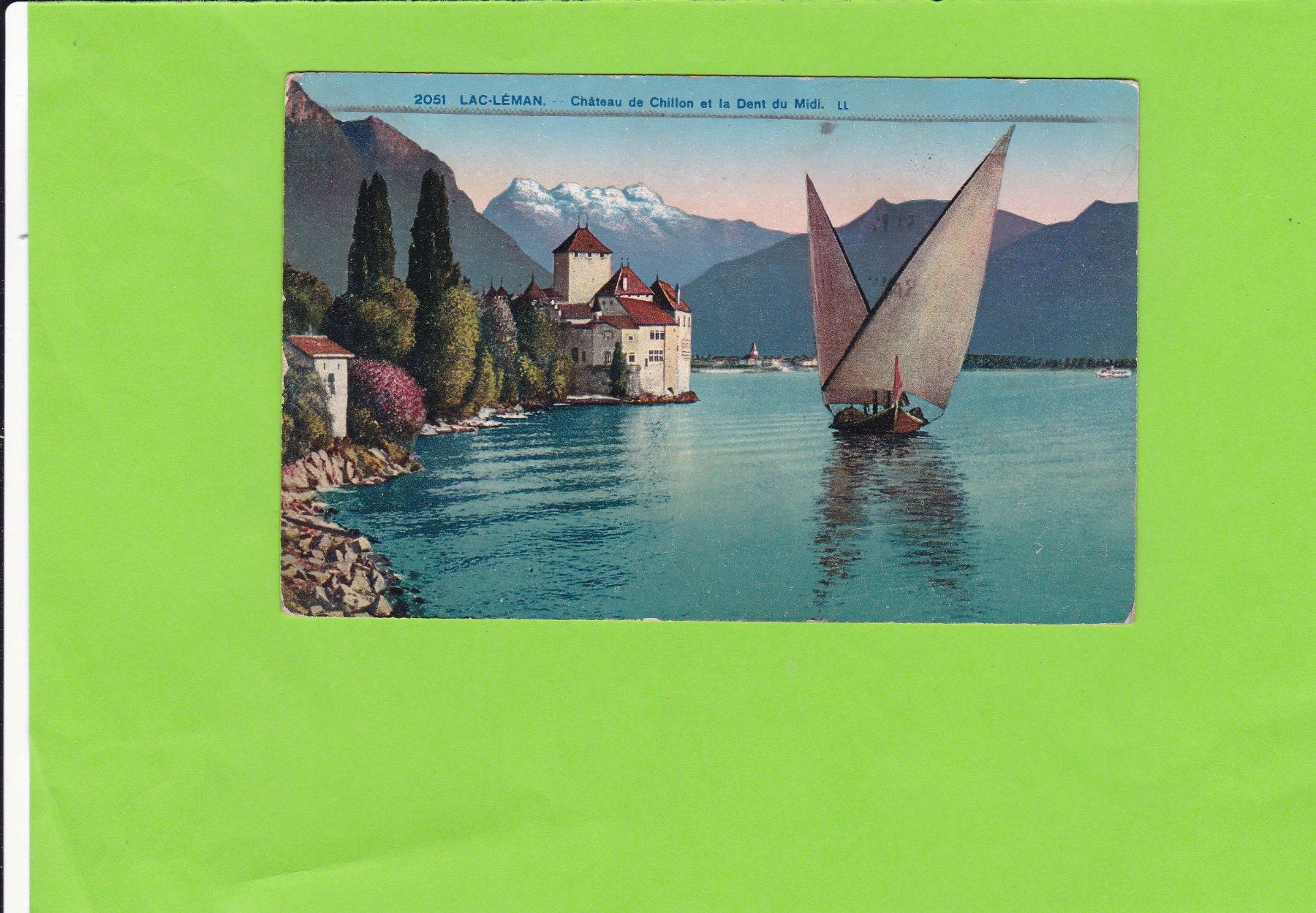 Ansichtskarten: Lac Léman--Chillon – Gebraucht aus St. Peterzell von neckertal