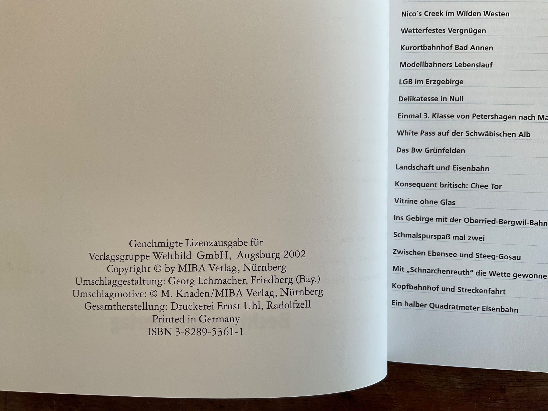 Libri: Das grosse Buch der Modellbahnanlagen - 2002 – Usato da Avenches venduto da Lactobacille 1