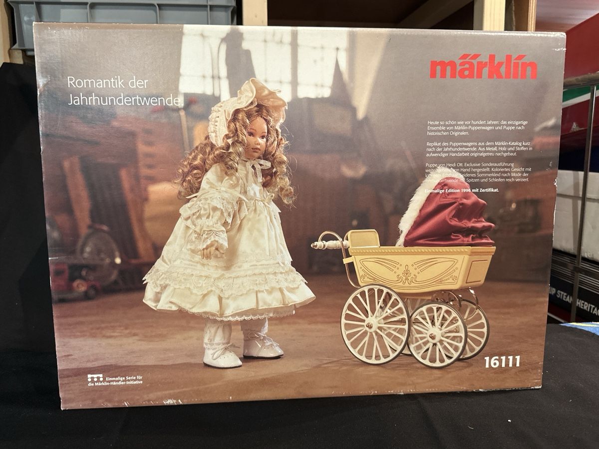 Märklin Carrozzine per bambole: Märklin Puppenwagen und Puppe – Nuovo (secondo la descrizione) da Russikon venduto da Pedro20