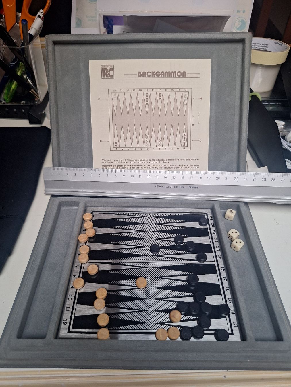 Jeux: Backgammon RC jeu de société pliante bon état – D'occasion à Tannay par v1n1p00h 1