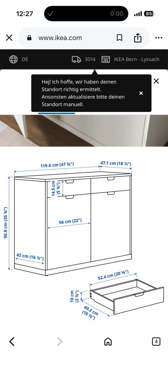 Ikea Kommoden: Sideboard TONSTAD Elfenbeinweiss  – Gebraucht aus Bern von lea_rq9l 5
