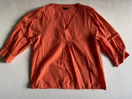 Chemisier Comma orange, taille 40 – Idéal pour l'été!
