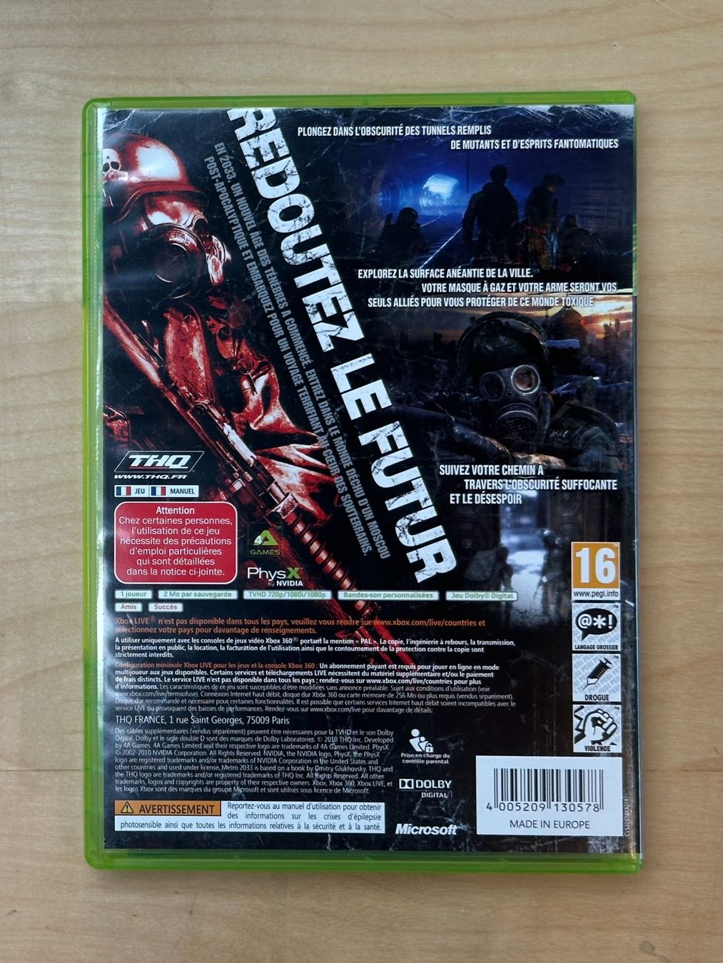 Microsoft Giochi: Metro 2033 - XBOX 360 – Usato da Genève venduto da Jeux_Retro 1