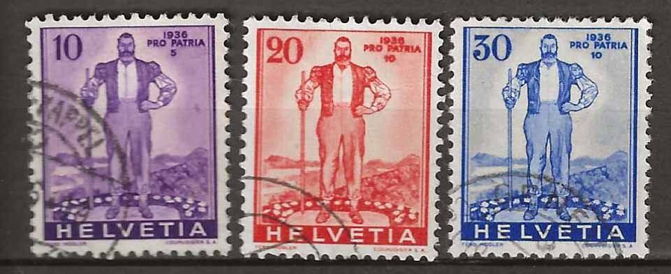Tutti i francobolli: PP036 - Pro Patria 1936 obl. – Usato da Trélex venduto da Phil_Albert