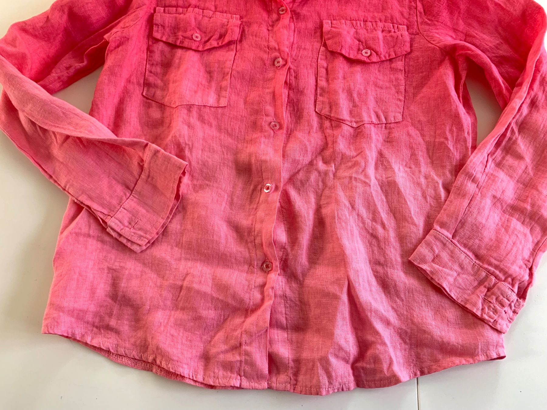 Camicette: Leinenbluse mega Farbverlauf rosa/pink Gr. S – Nuovo (secondo la descrizione) da Meiringen venduto da luanik 2