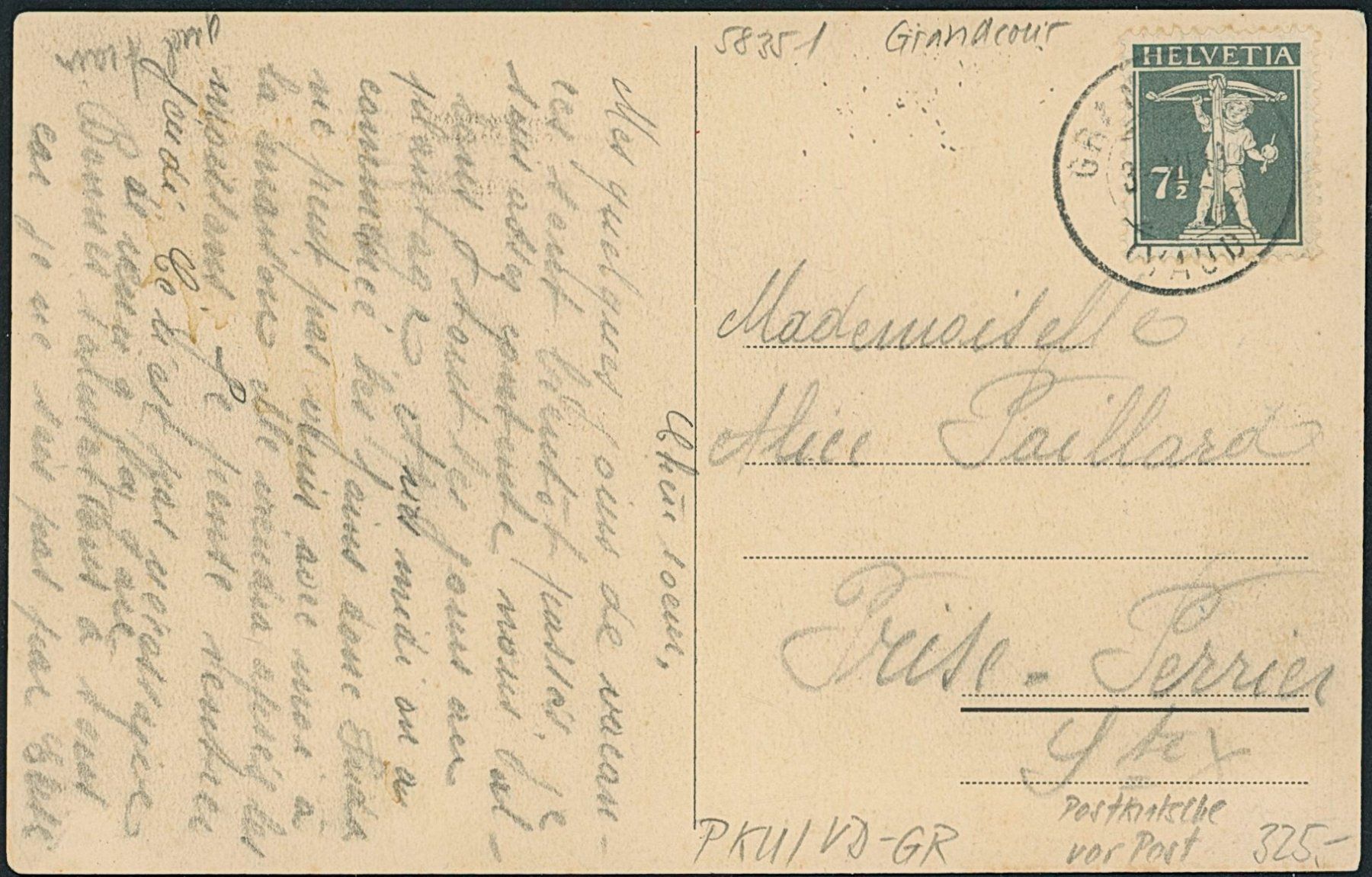 Cartoline postali: VD Grandcour - Post - Postkutsche – Usato da Schindellegi venduto da leecollect 1