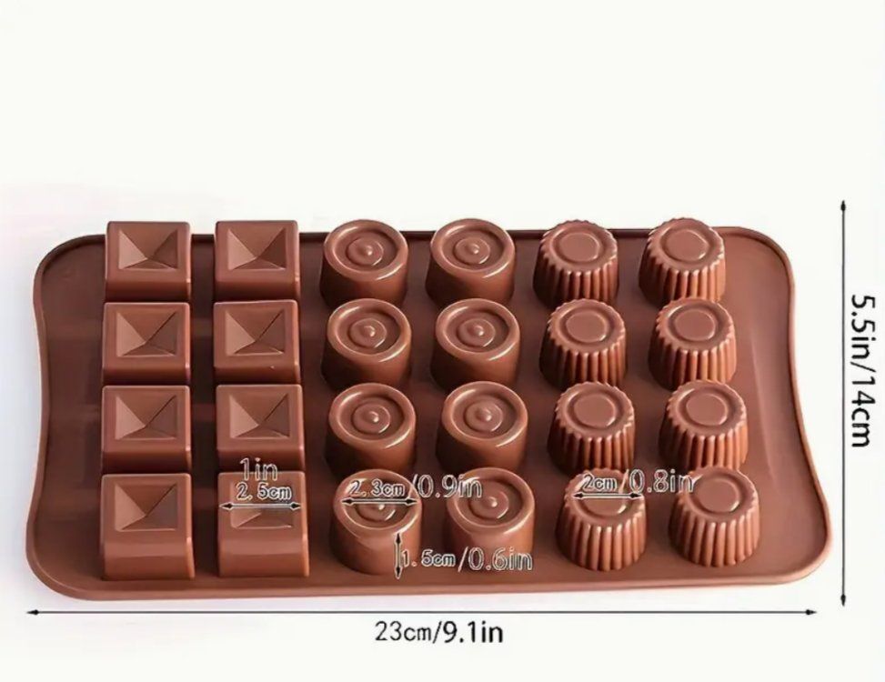 Teglie da forno: Silikonform für Pralinen usw DIY – Nuovo e nell'imballaggio originale da Dintikon venduto da Vexi