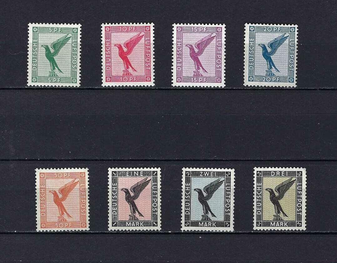 Tutti i francobolli: DR 1926 Flugpost 378 - 384 ** – Nuovo e nell'imballaggio originale da Altstätten SG venduto da euro010