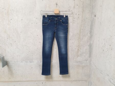 NEUF, Jeans Naturaline, bleu denim foncé, fille, taille 122