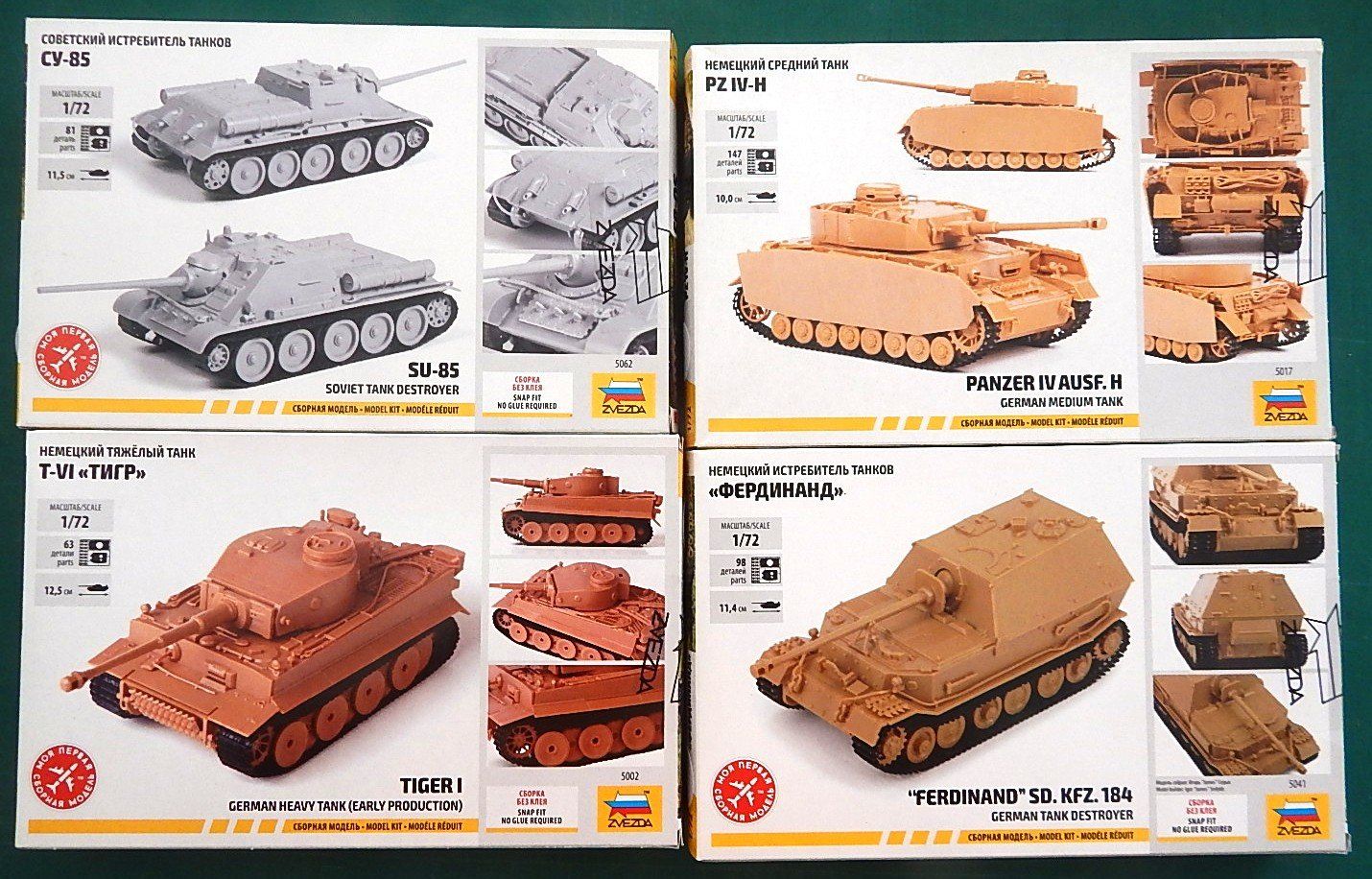 Zvezda Kit di modellismo & Modellini statici: Zvezda tanks Set – Nuovo e nell'imballaggio originale da Neuchâtel venduto da PAB2000 1