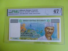 Dschibuti 10000 Francs 2005, PMG 67, EPQ Zertifiziert