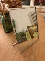 Miroir de table, cadre argenté