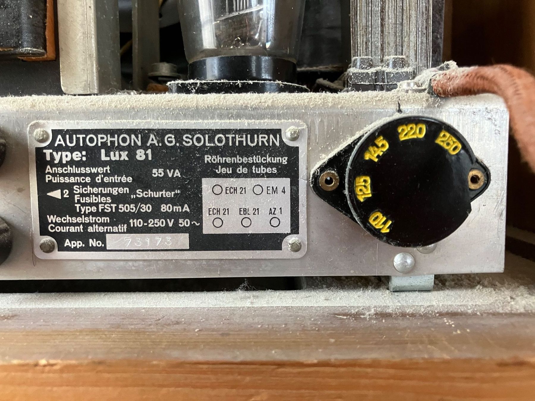 Radios: Röhrenradio Autophon AG Solothurn Typ LUX 81 – Gebraucht aus Ennetbürgen von meichtri 6