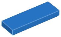 LEGO - 50x Blue Tile / Fliese 1x3 - 63864 - NEW