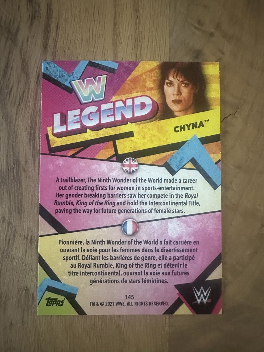 Topps Carte collezionabili: Chyna WWE Legend Topps – Nuovo (secondo la descrizione) da Luzern venduto da LuzernTCGLab 1