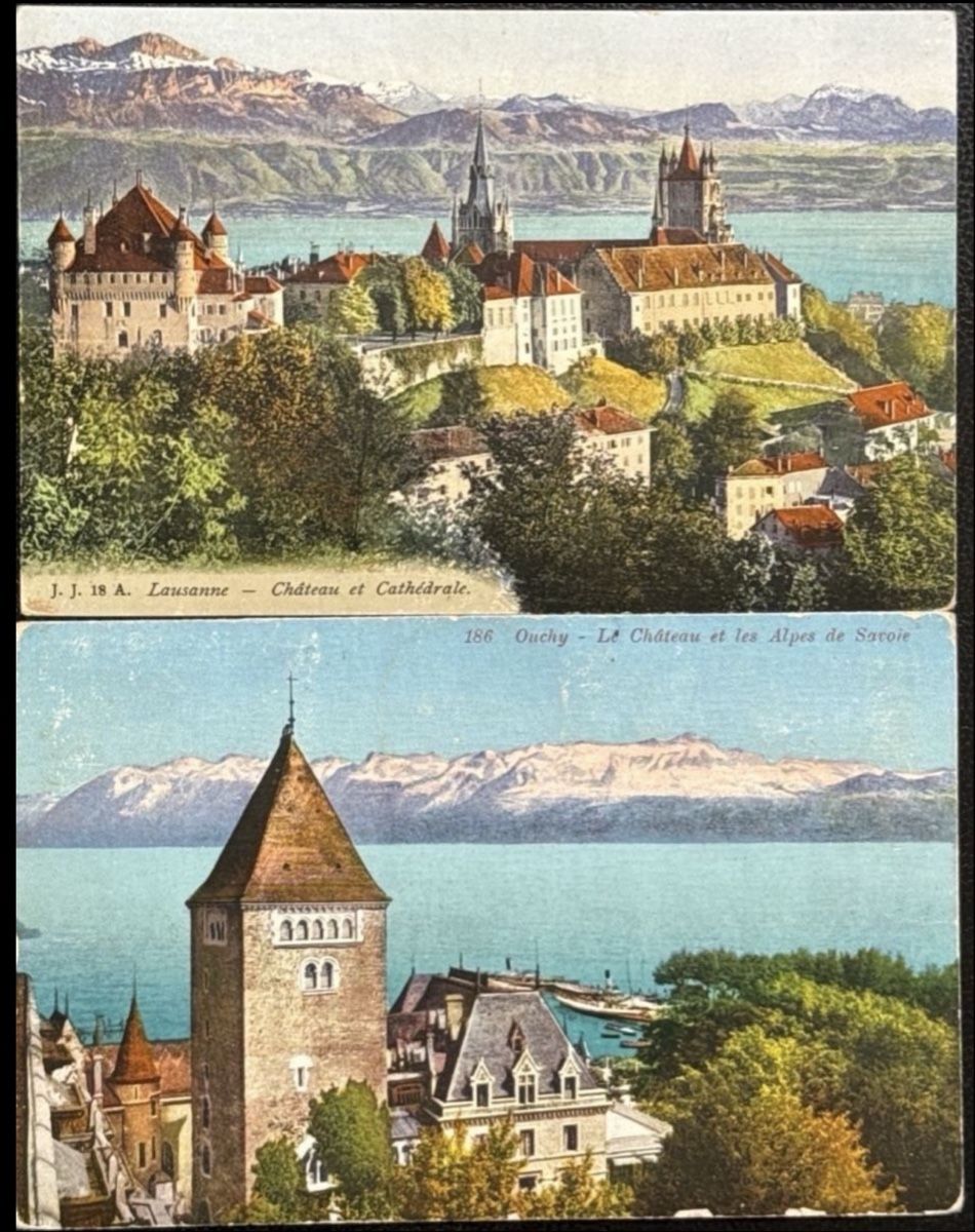 Cartes postales: Schweiz Flugpost Lausanne Mailand 1925 2 Karten – D'occasion à birsfelden par tim0444 1