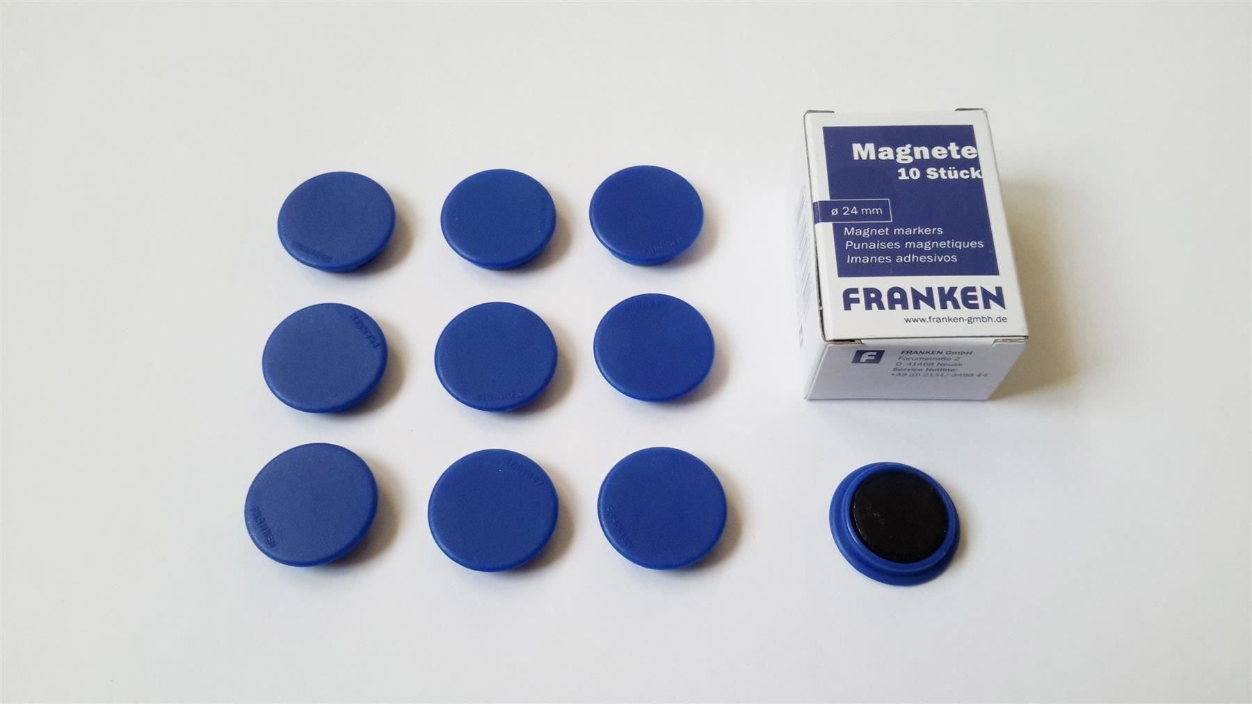 Calamite: Magnete 10 Stück, 24 mm, blau – Nuovo e nell'imballaggio originale da St. Gallen venduto da cointec 2