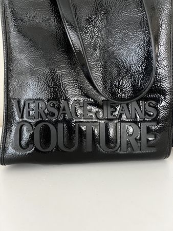 Versace Jeans Couture Black Tote Bag - Shiny & New!