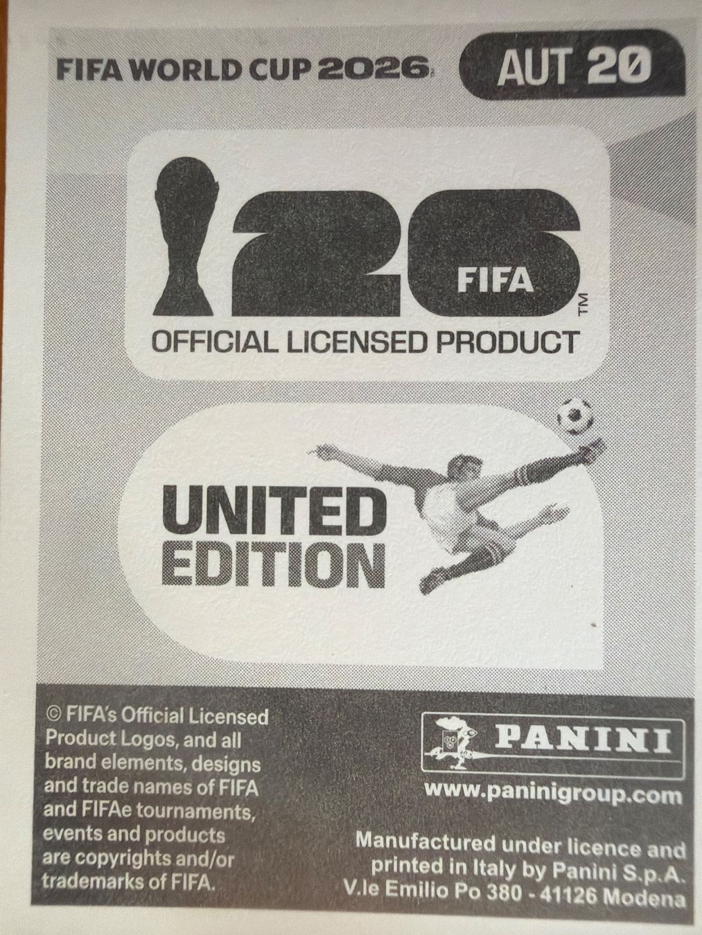 Panini Carte collezionabili: Panini AUT20 – Nuovo (secondo la descrizione) da Susten venduto da Rechnun 1