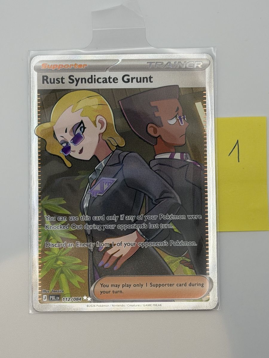 Pokémon Carte collezionabili: Pokémon Rust Syndicate Grunt 112/084 – Nuovo (secondo la descrizione) da Uster venduto da CDM96