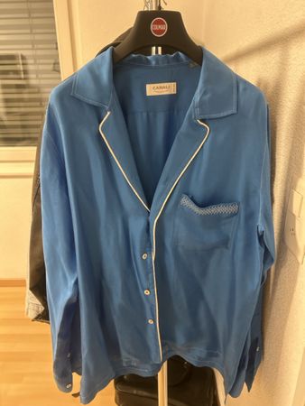 Canali Satin Hemd 100% Satin made in Italy