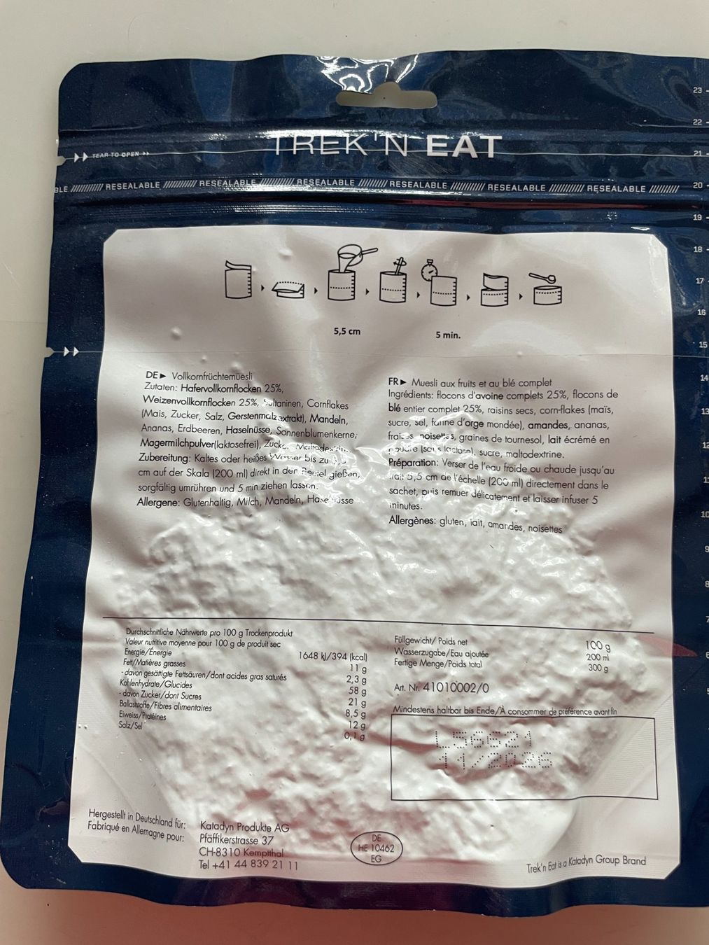 Trek Cibi & Specialità: Trek'n eat - 4er-Set div. Müesli – Nuovo e nell'imballaggio originale da Madiswil venduto da Stratosteve 4