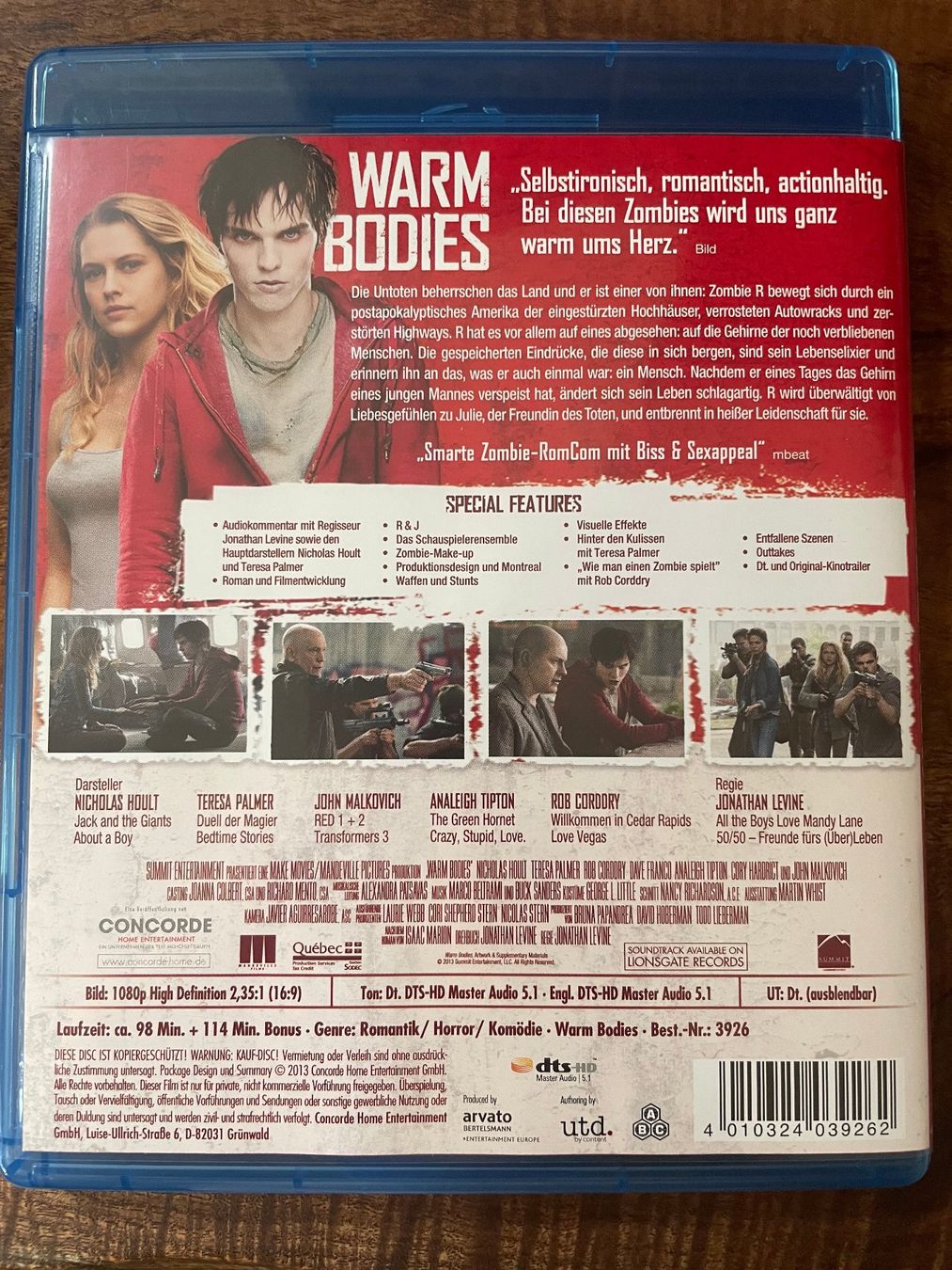 Tous les DVDs: Warm Bodies (blu-ray) – Neuf avec emballage d'origine à Vevey par c_lathion 1