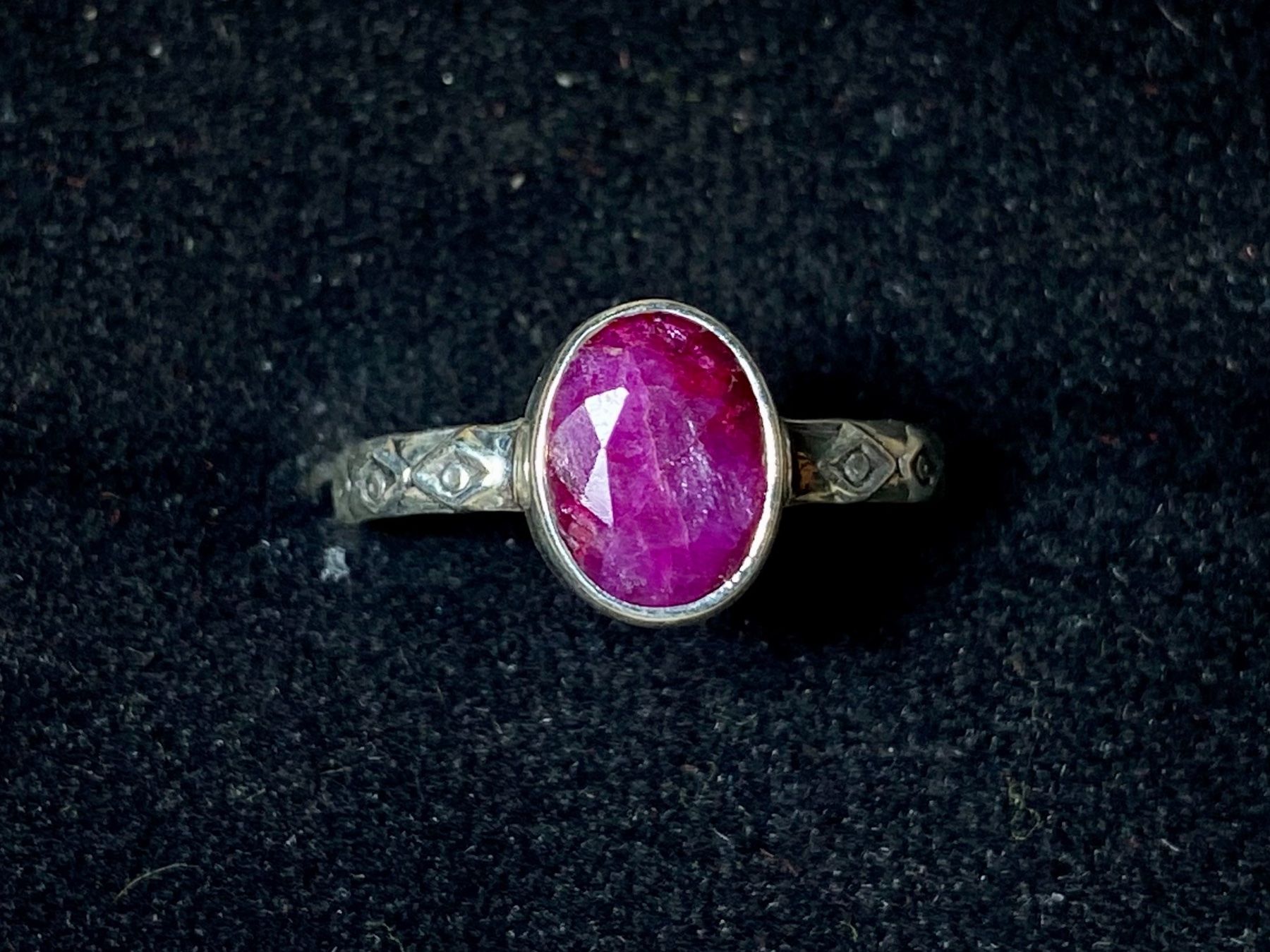 Anelli: natürlicher Rubin - 925 Silber Ring orientalisch – Nuovo e nell'imballaggio originale da Laax venduto da Kiki_Kingdom3 1