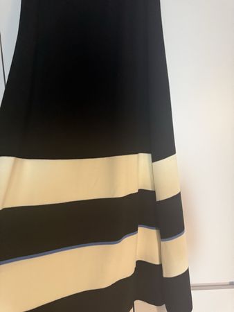 Damen Rock Touche Streifen schwarz/weiss Grösse L guter Zust