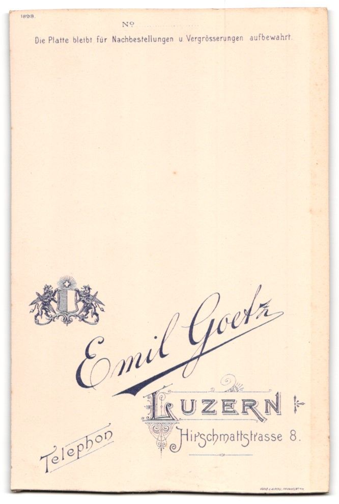Photos & affiches: Fotografie E. Goetz, Luzern, Hipschmatts – D'occasion à Berlin par bartko-reher 1
