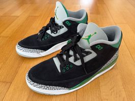 Air Jordan 3 Retro Pine Green, Top Zustand, Gr. 45